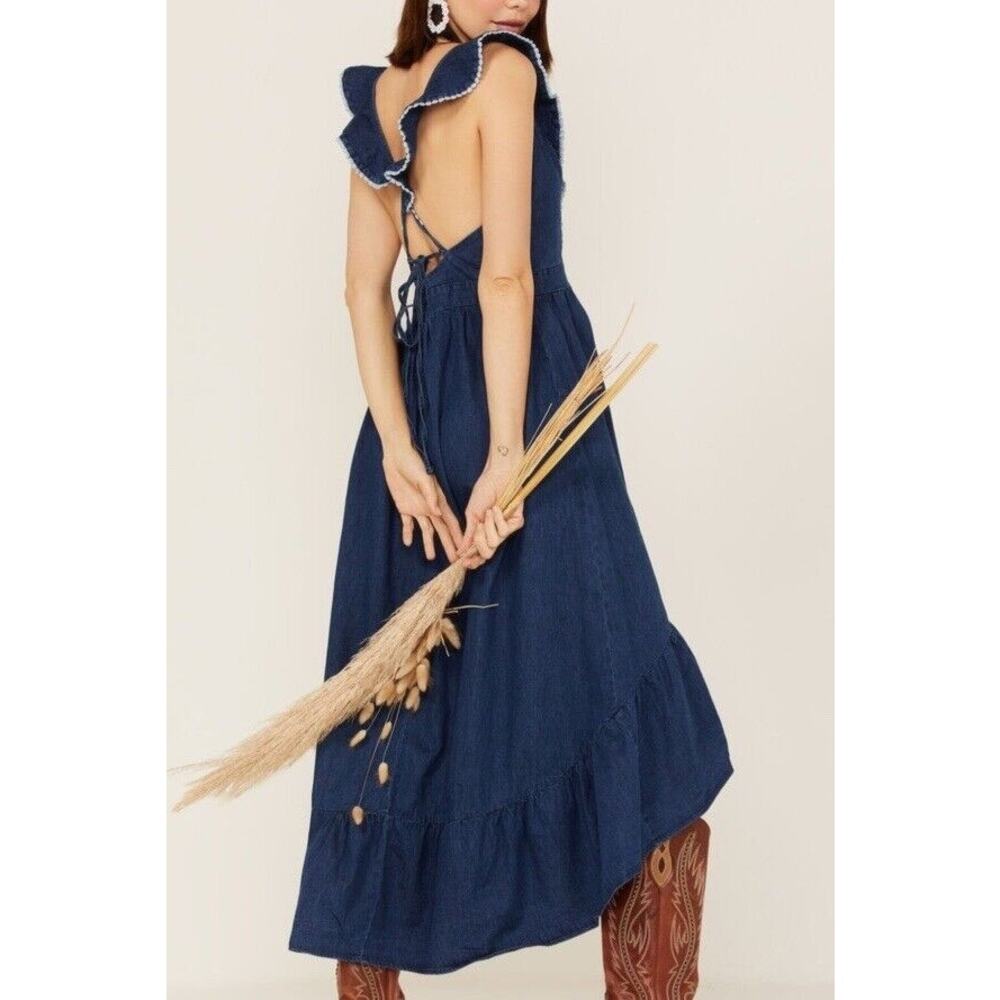 Molly Bracken Blue Maxi Dress*MAKE ME AN OFFER! - Picture 2 of 6